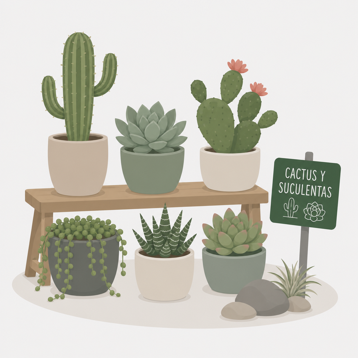 Cactus y suculentas