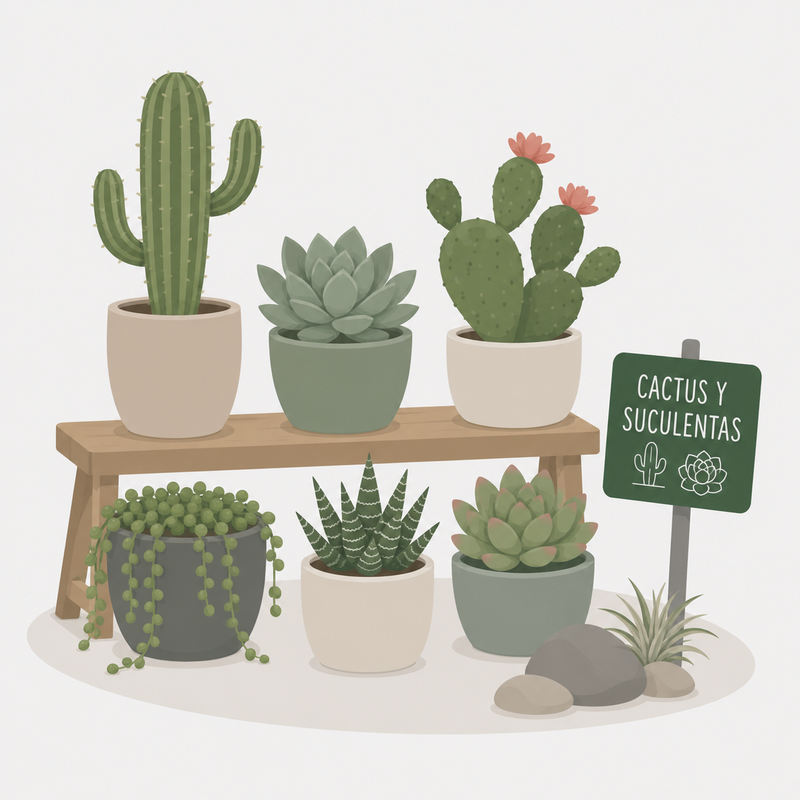 Cactus y suculentas