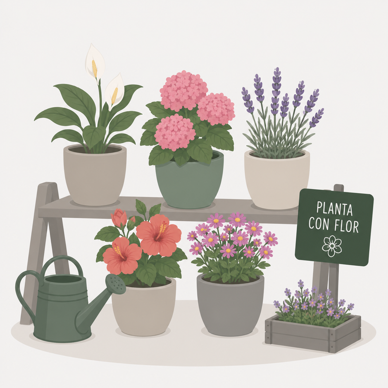 Planta con flor